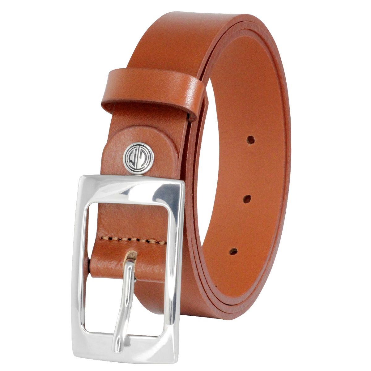 LINDENMANN Ledergürtel Damen 30 mm Vollrind cognac