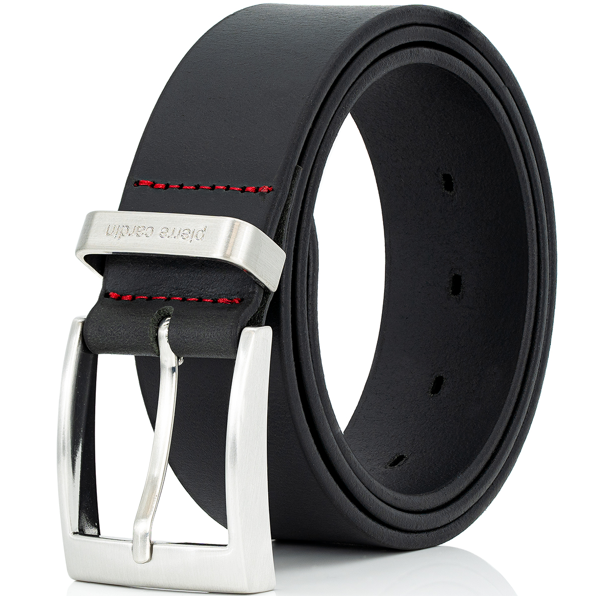 Pierre Cardin Herren Echtledergürtel Herren schwarz
