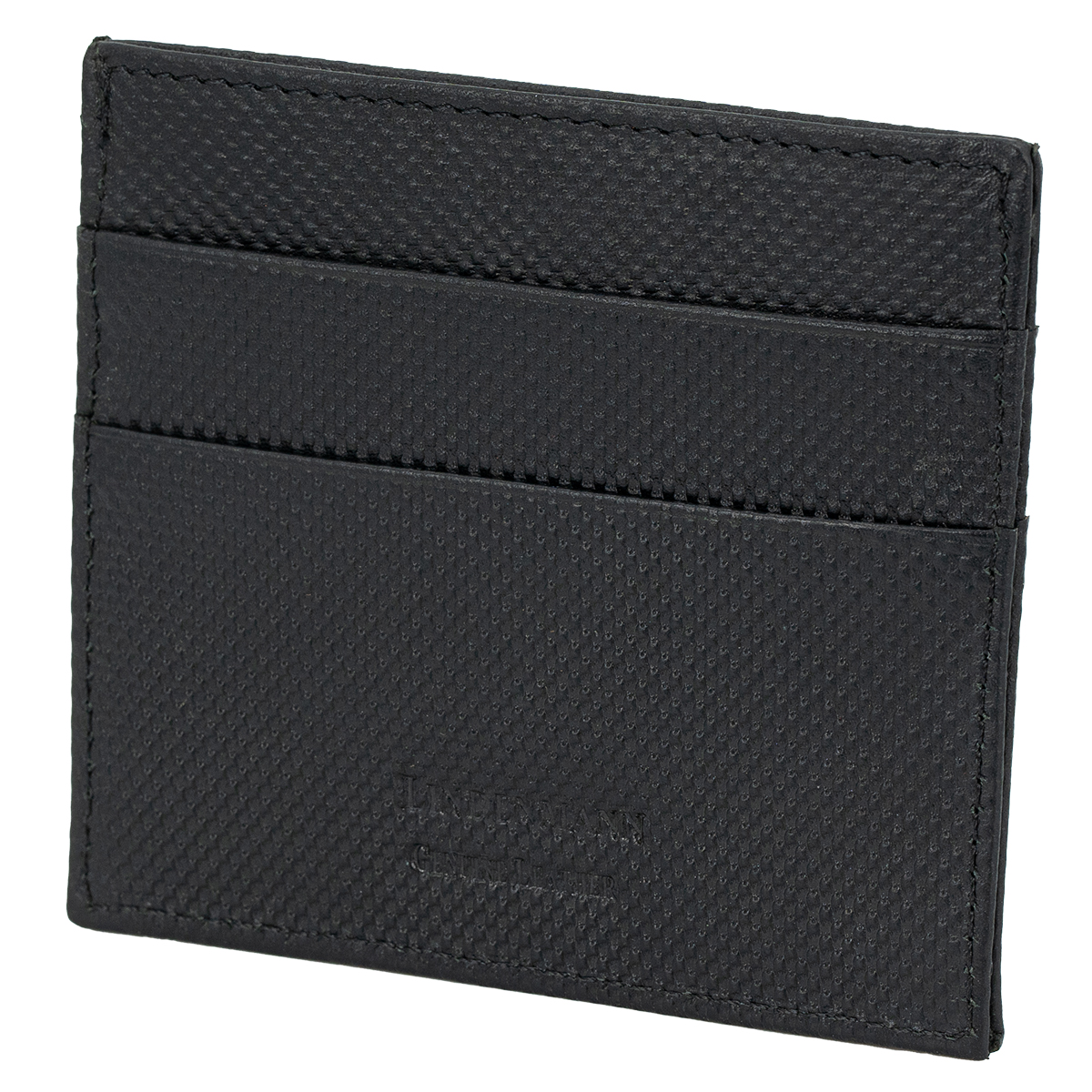 LINDENMANN Leder-Cardholder schwarz