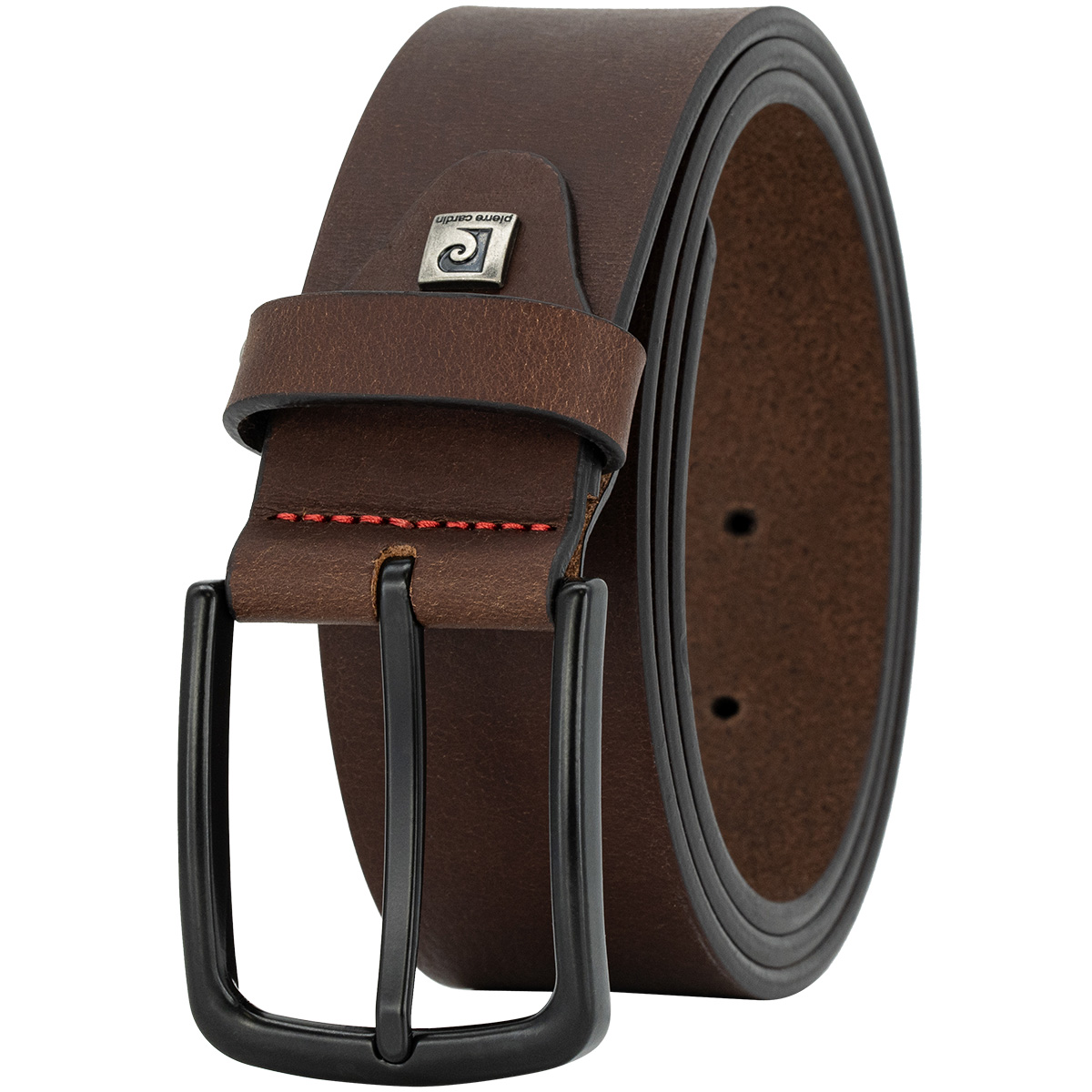 PIERRE CARDIN Vollrindledergürtel Herren Schokoladenbraun PIERRE CARDIN Vollrindleder Herrengürtel Schokoladenbraun