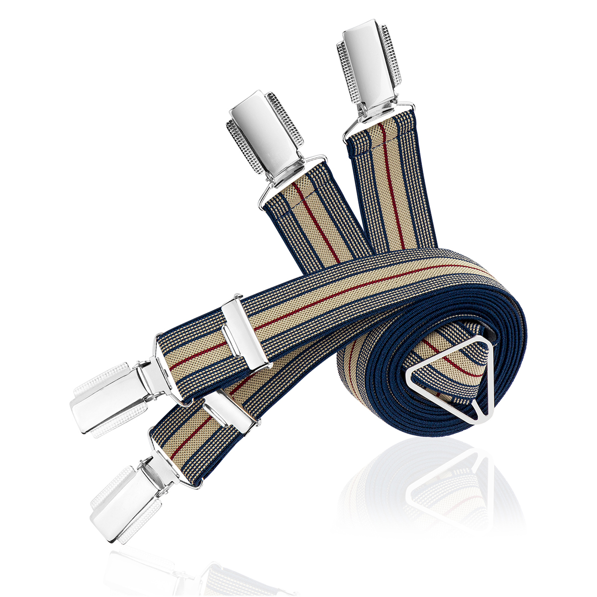 Hosenträger LINDENMANN blau beige