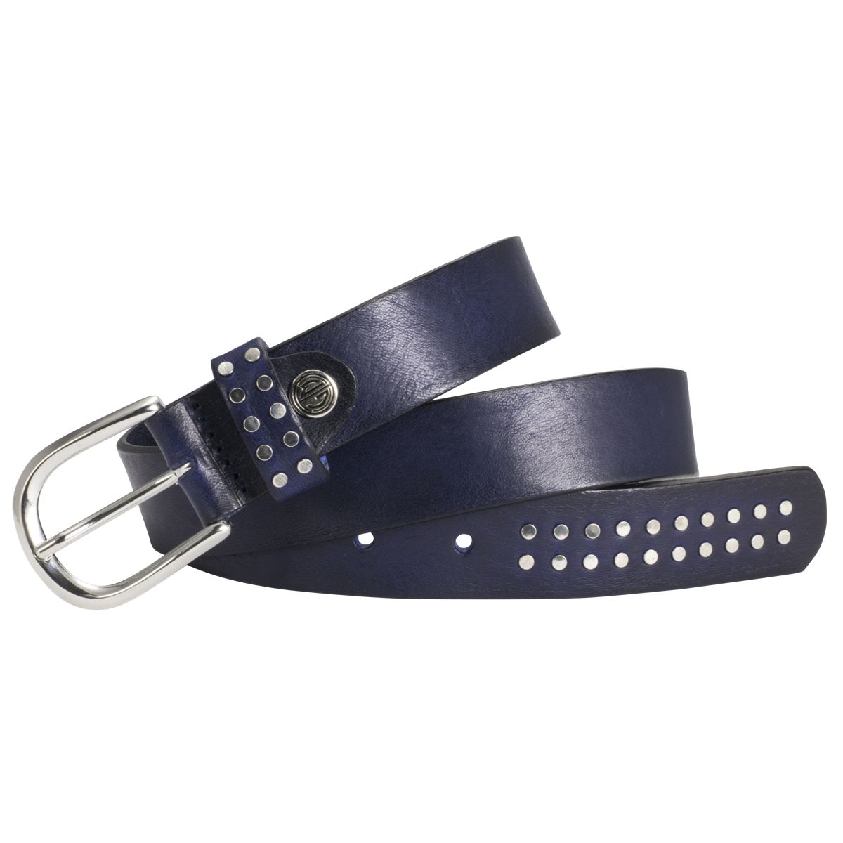 LINDENMANN Ledergürtel Damen 30 mm  blau