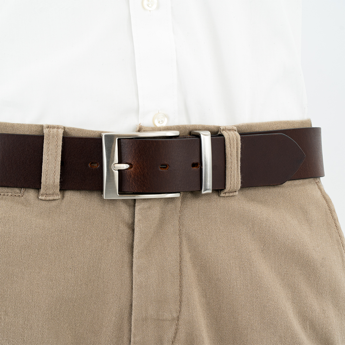 LINDENMANN Ledergürtel Herren braun