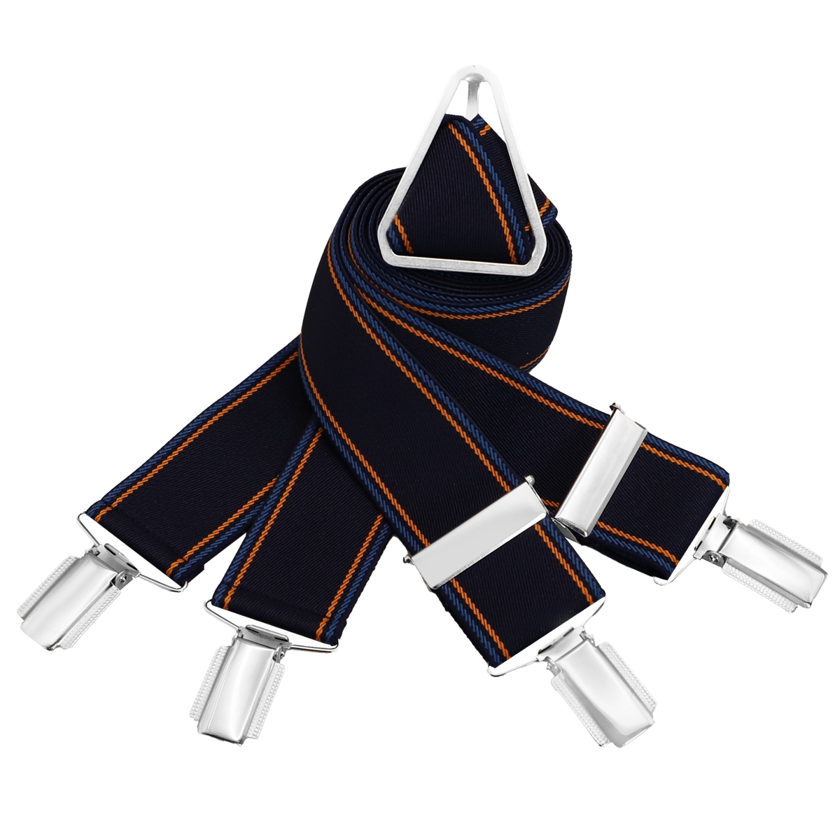 LINDENMANN Hosenträger Herren marine X-Form elastisch und längenverstellbar Made in Germany