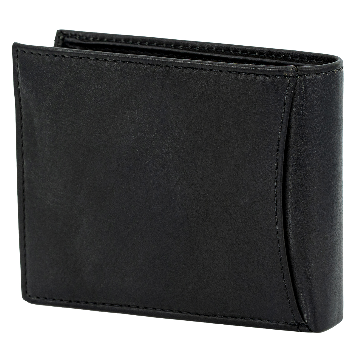 LINDENMANN Herren Leder Portemonnaie schwarz