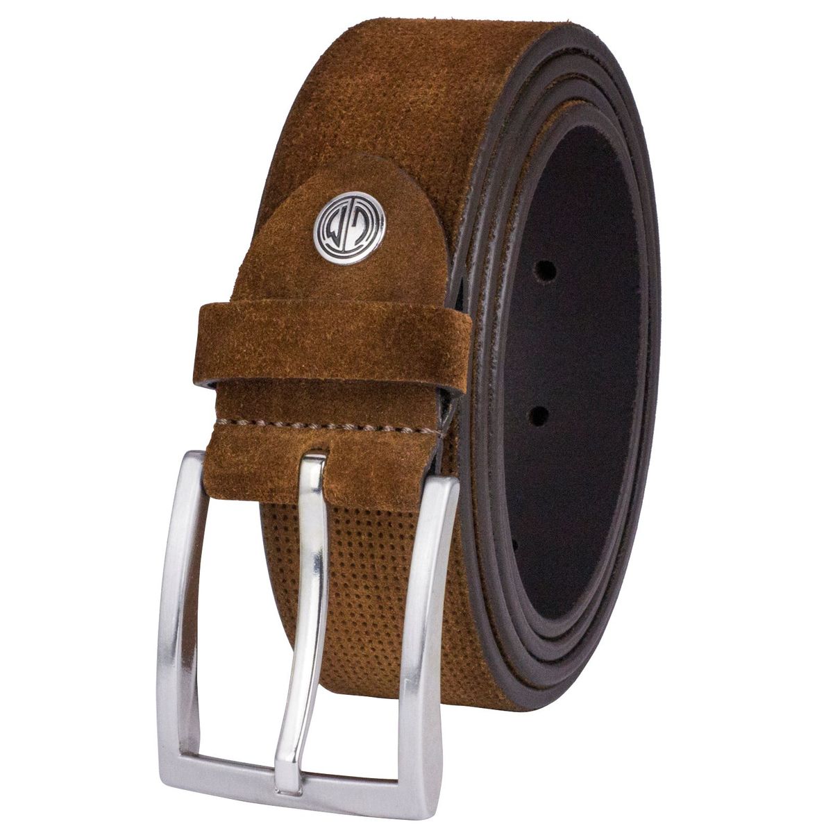Jeansgürtel LINDENMANN Herren cognac LINDENMANN Veloursledergürtel Herren 35 mm cognac