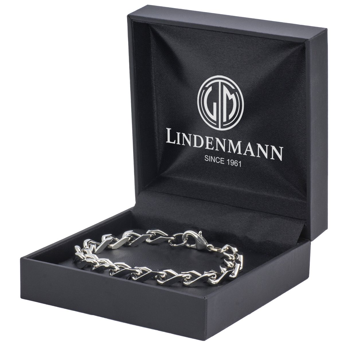 LINDENMANN Armband Herren Damen Silber-Farben rhodiniert