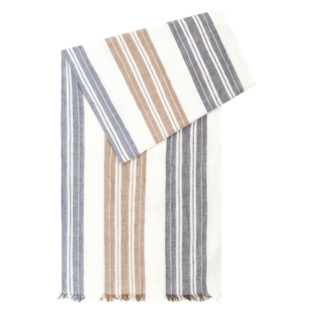 LINDENMANN Schal Herren / Textil-Schal Herren weiss, beige, blau