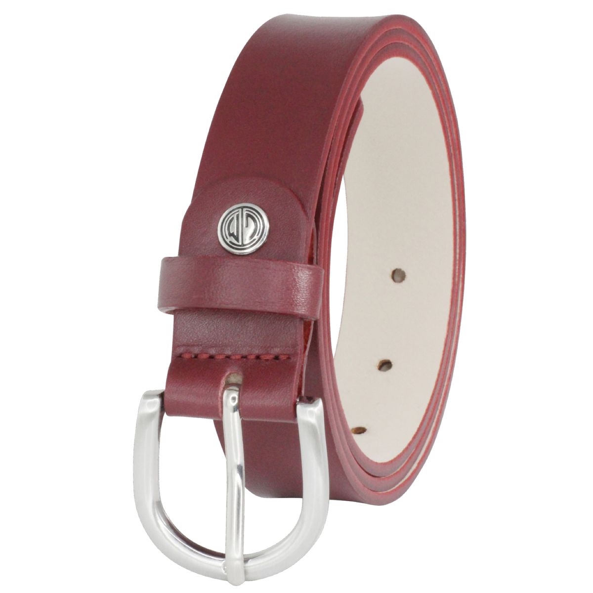 LINDENMANN Ledergürtel Damen 30 mm Nappa-Leder dunkelrot