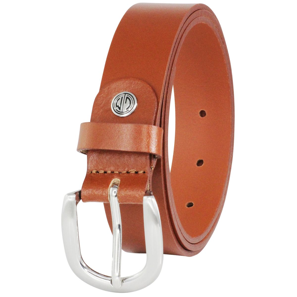 LINDENMANN Ledergürtel Damen 30 mm Vollrind cognac