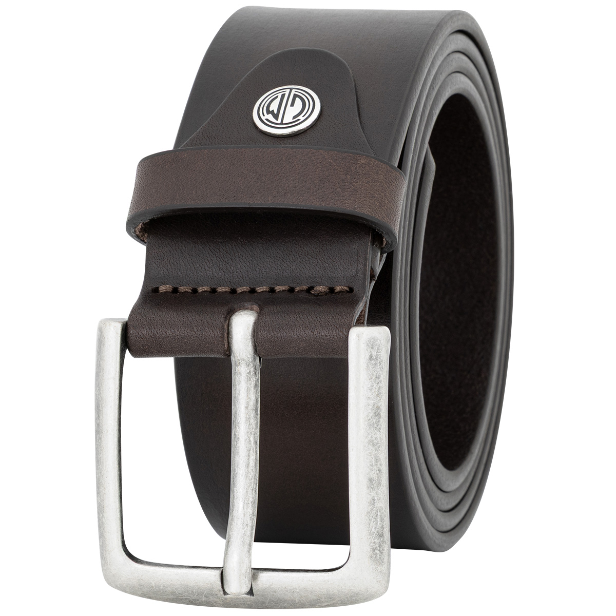 LINDENMANN Vollrindledergürtel Herren Schokoladenbraun