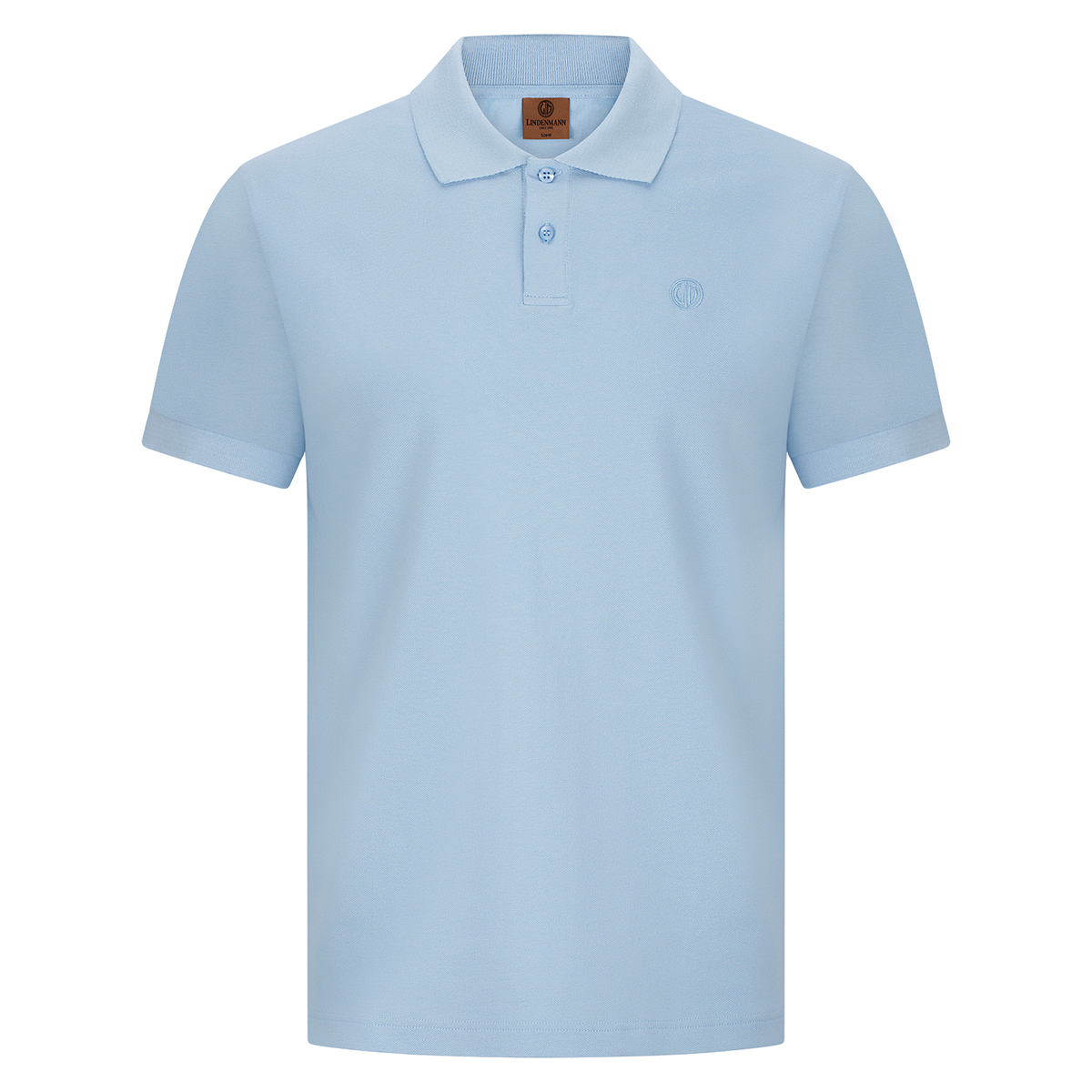 LINDENMANN Poloshirt Bio-Baumwolle Herren Hellblau
