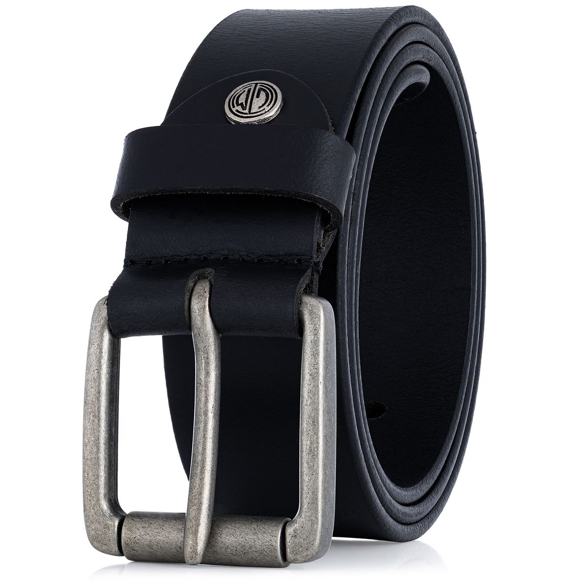 Zubehor, Gürtel, Leinwand, LINDENMANN Herren Büffelledergürtel aus 100% Echtleder schwarz