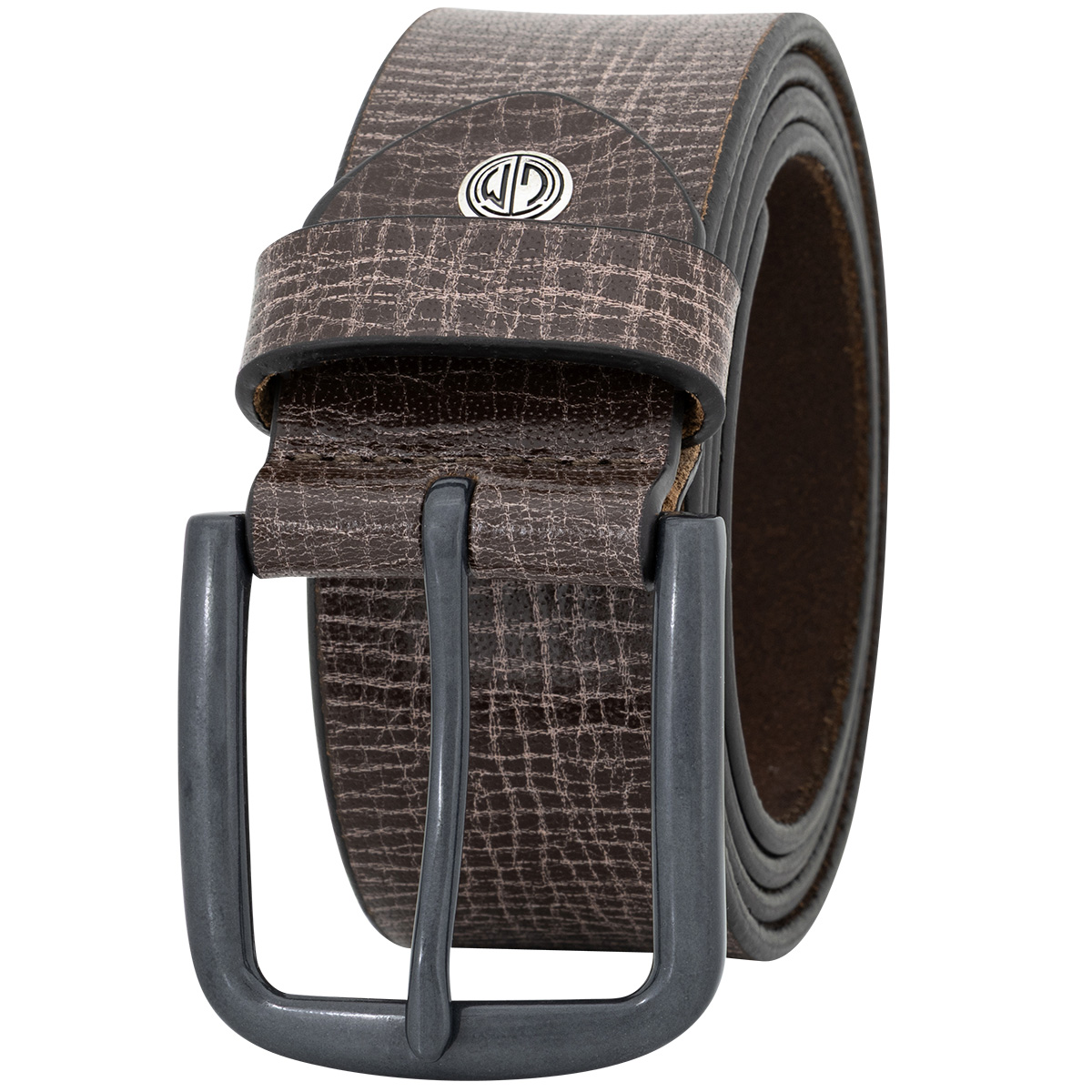 LINDENMANN Vollrindleder Herrengürtel Schokoladenbraun