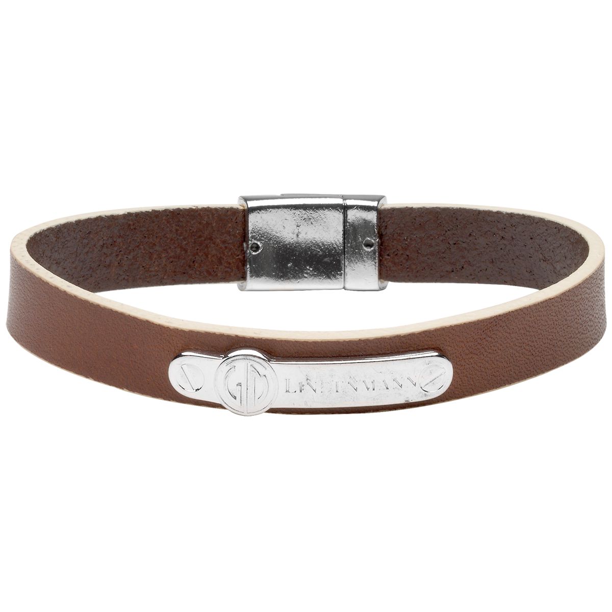  LINDENMANN Herren Lederarmband 21 cm