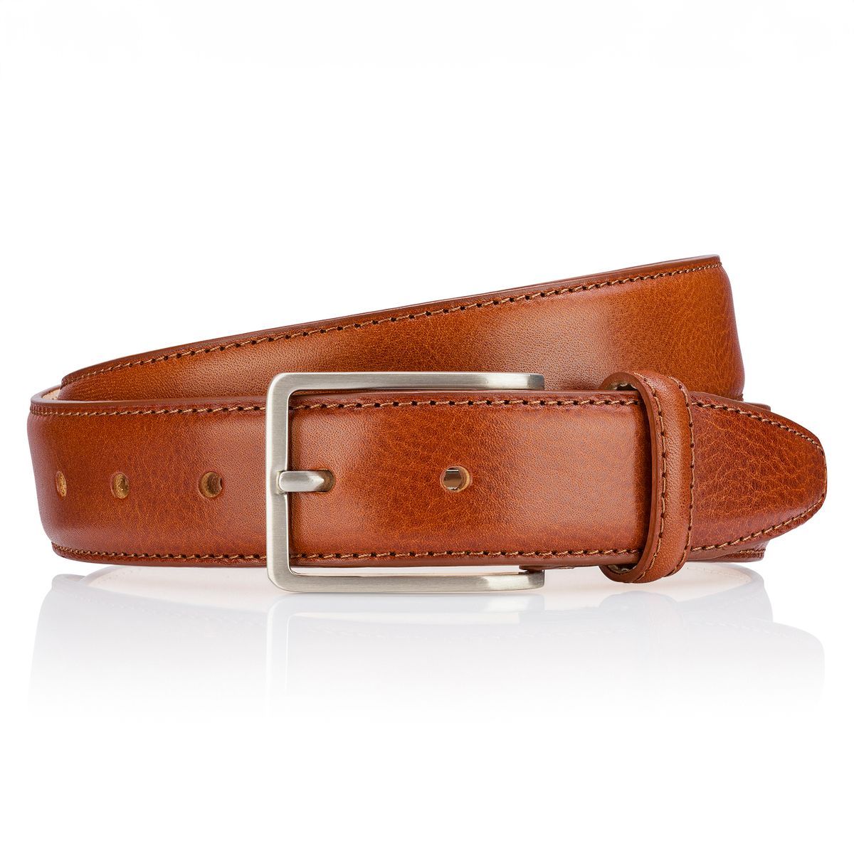 LINDENMANN Herrengürtel Anzug cognac