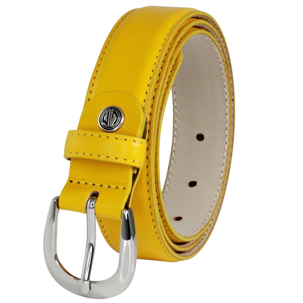 LINDENMANN Ledergürtel Damen 30 mm Nappa-Leder gelb LINDENMANN Ledergürtel Damen 30 mm Nappa-Leder gelb