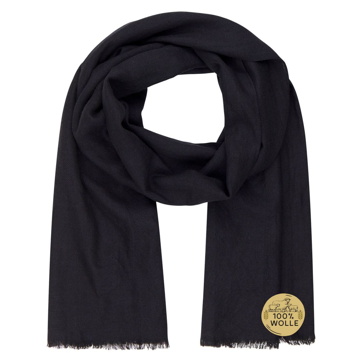 Herren Schal schwarz