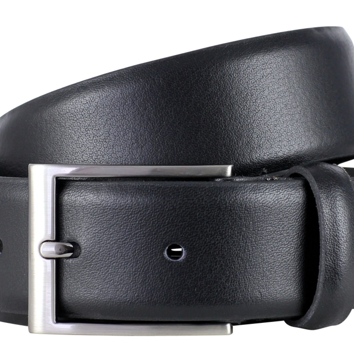 Gürtel, Leder, Schwarz, Metallöse, Breiter Gürtel,