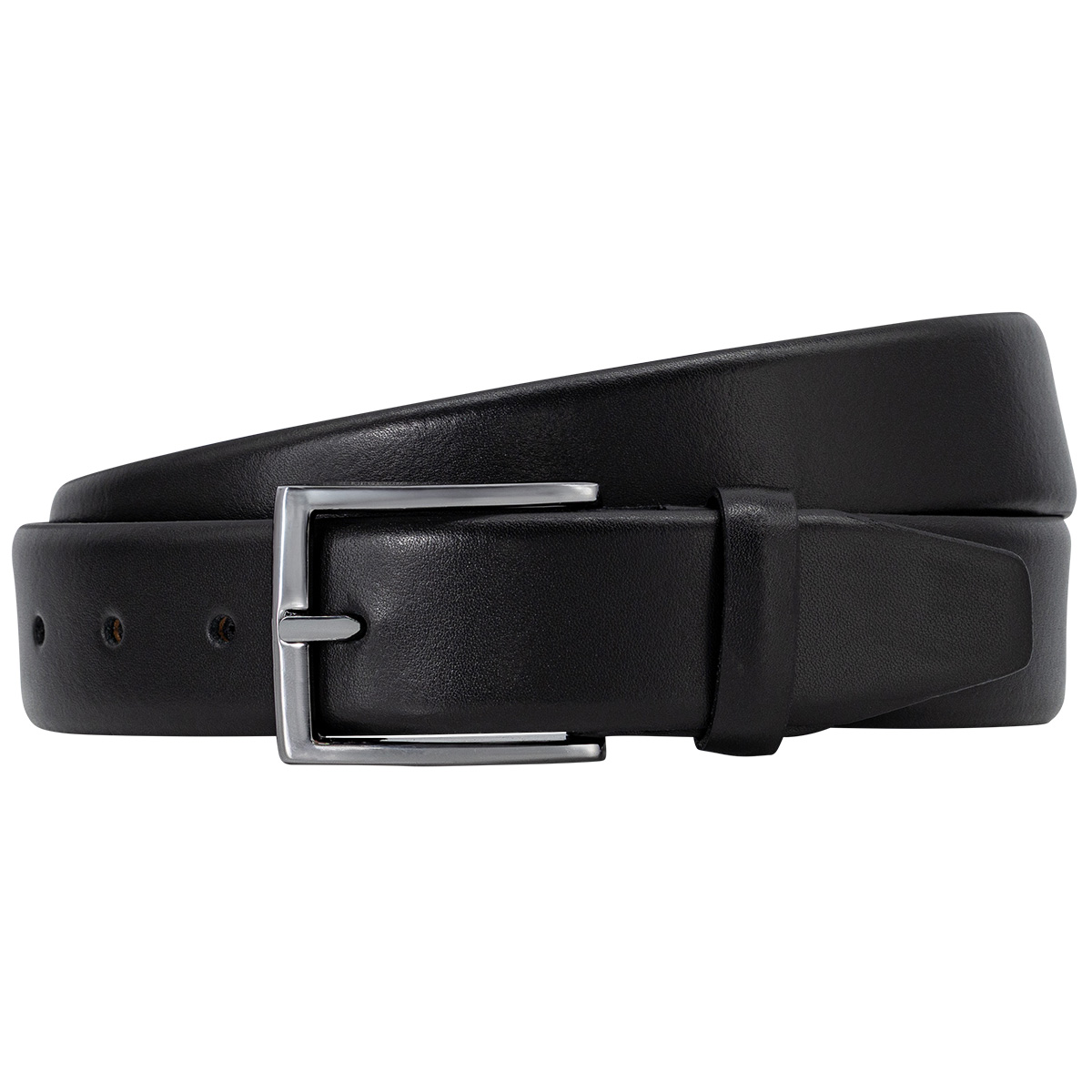 PIERRE CARDIN Herrengürtel aus 100% echtem Rindleder schwarz