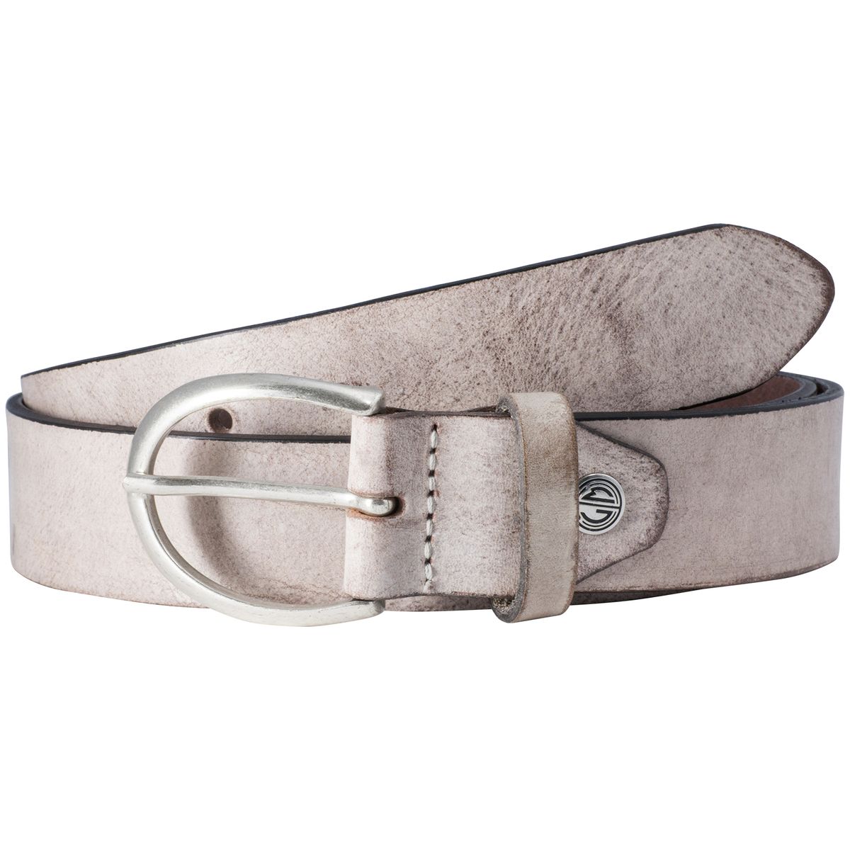 LINDENMANN Ledergürtel Damen echtes Leder 40 mm puder