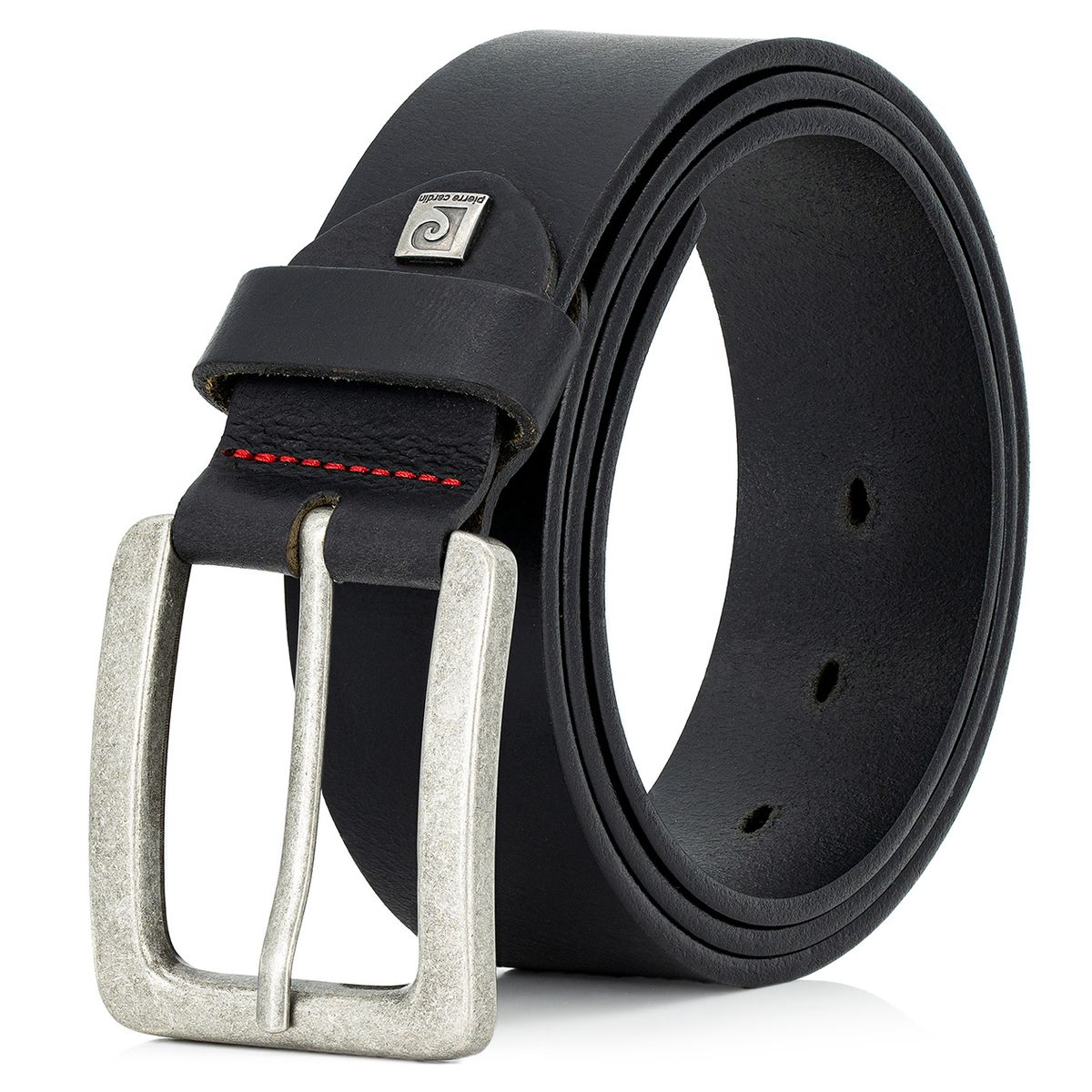 Pierre Cardin Herren-Leder-Gürtel schwarz