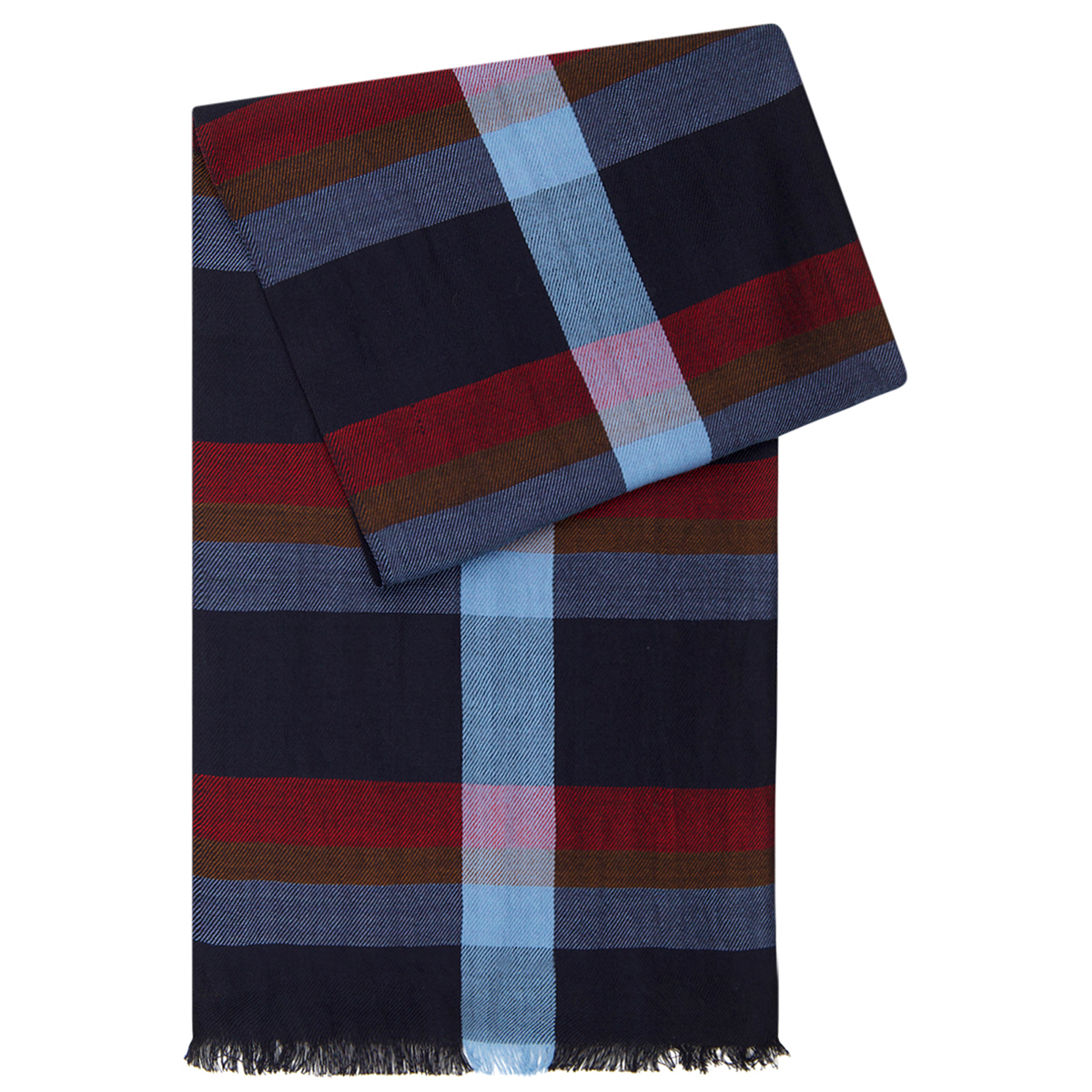 Herren Schal schwarz-rot-blau