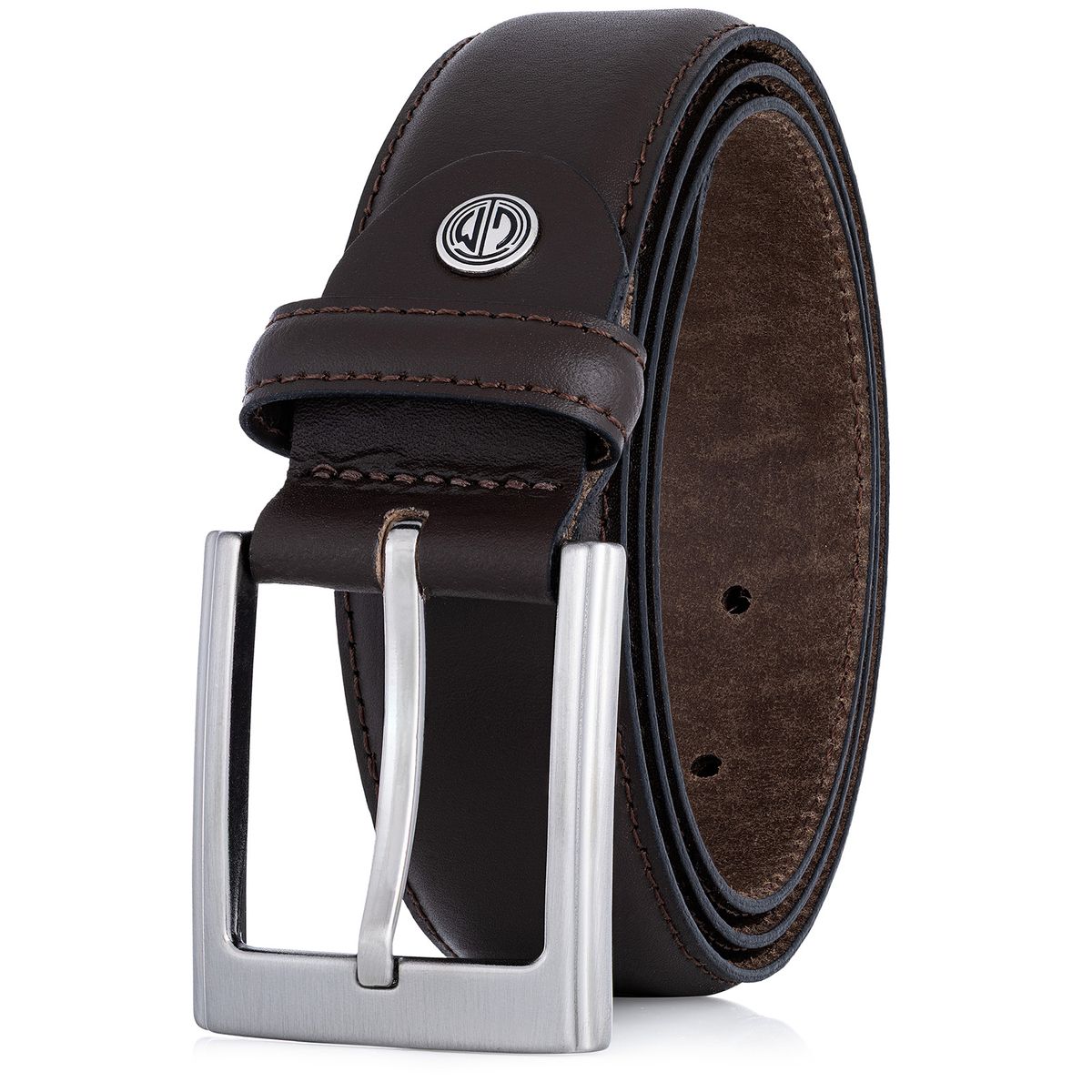 Zubehor, Gürtel, Leinwand, LINDENMANN Herren Rindledergürtel aus 100% Echtleder dunkelbraun