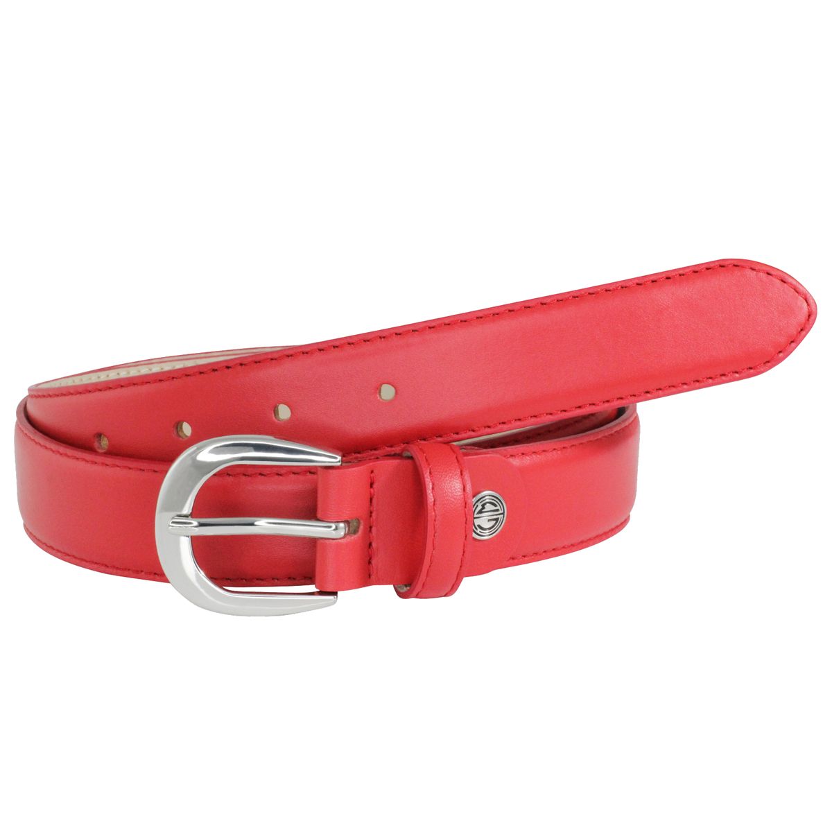 LINDENMANN Ledergürtel Damen 30 mm Nappa-Leder rot