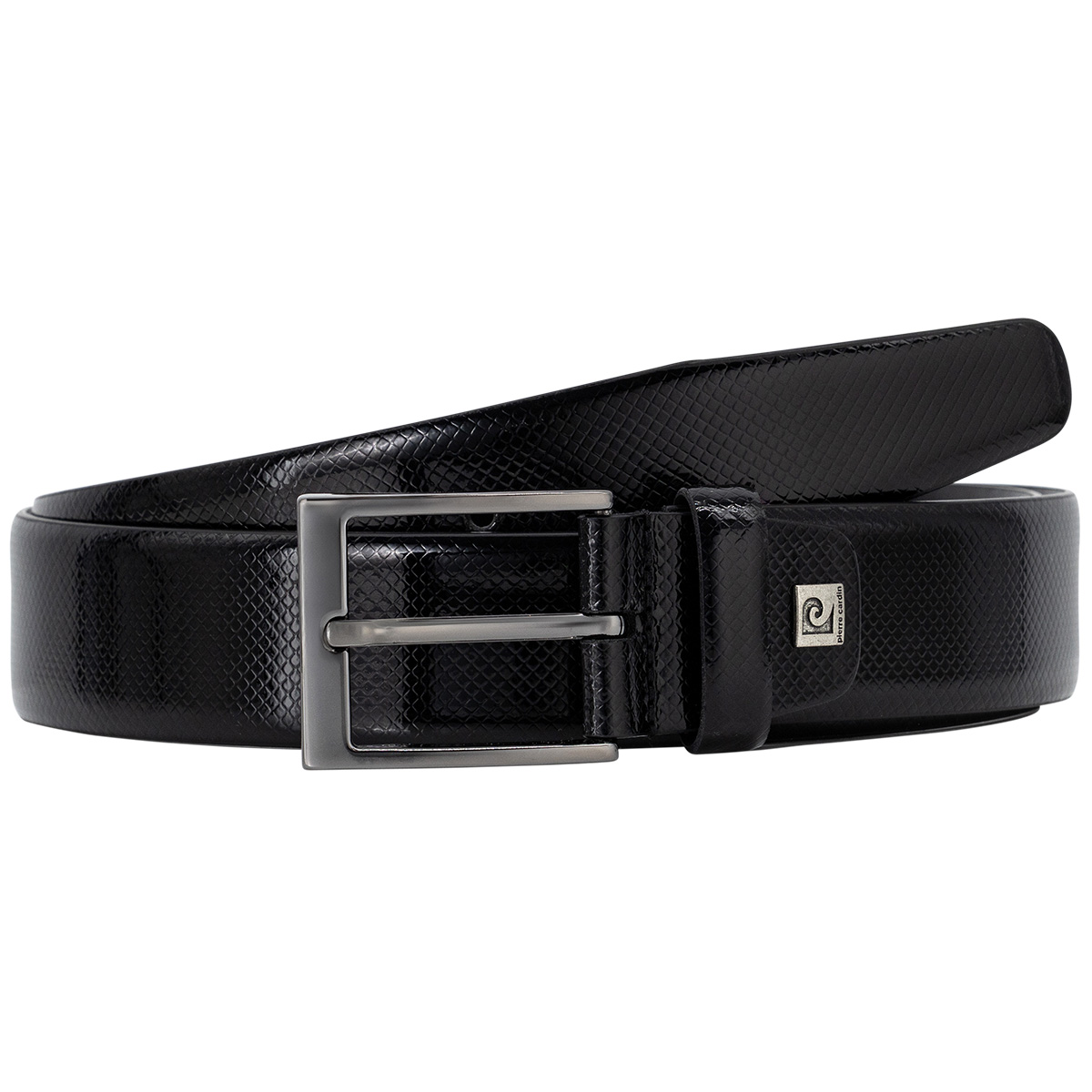 PIERRE CARDIN Herrengürtel aus 100% echtem Rindleder schwarz