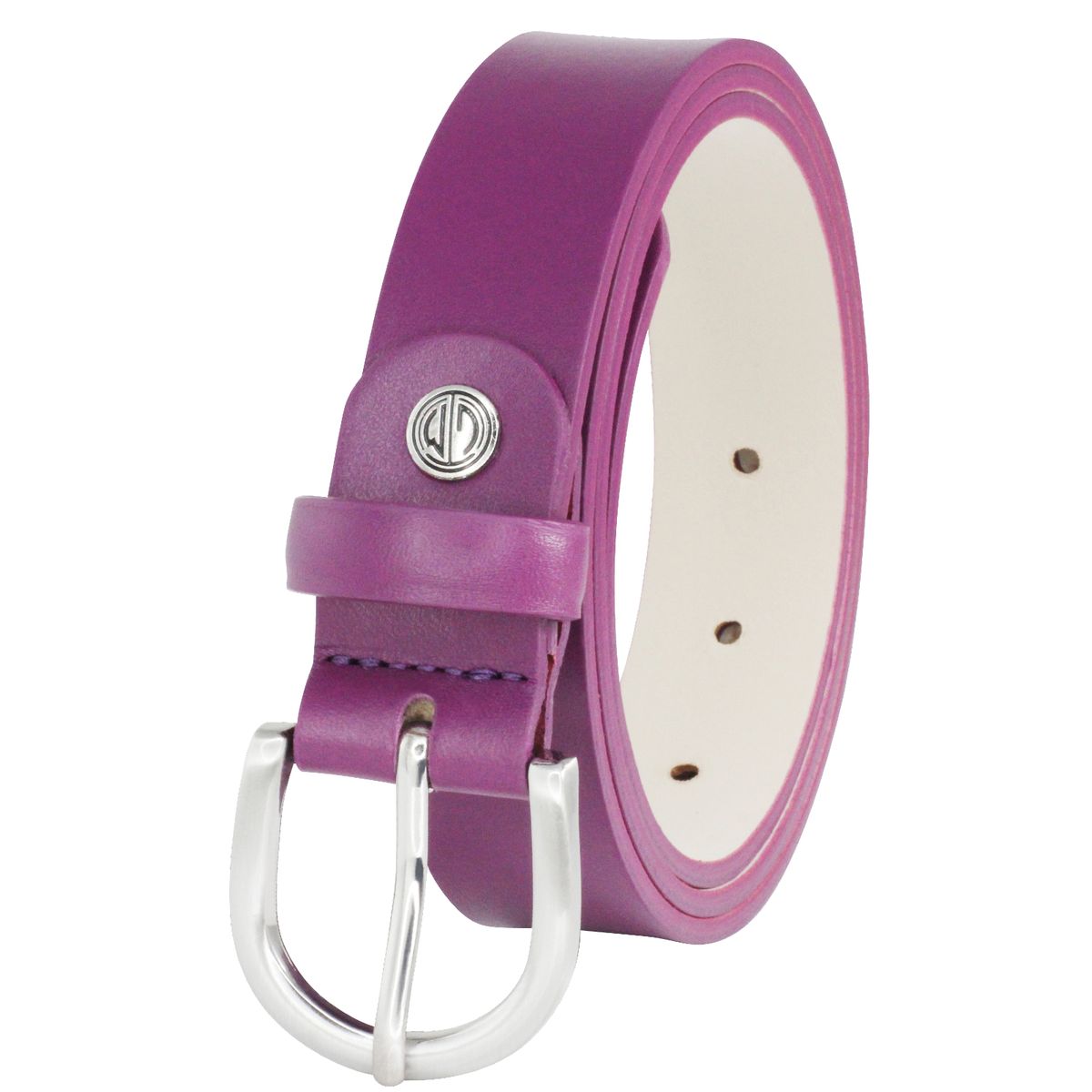 LINDENMANN Ledergürtel Damen 30 mm Nappa-Leder dunkelviolett