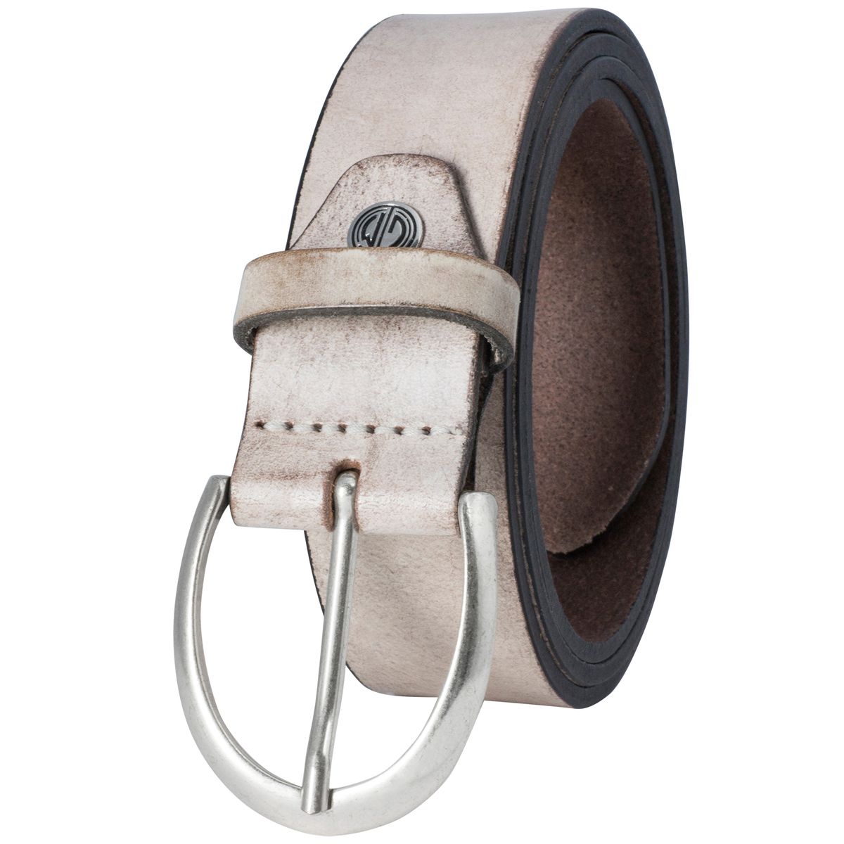 LINDENMANN Ledergürtel Damen echtes Leder 40 mm puder