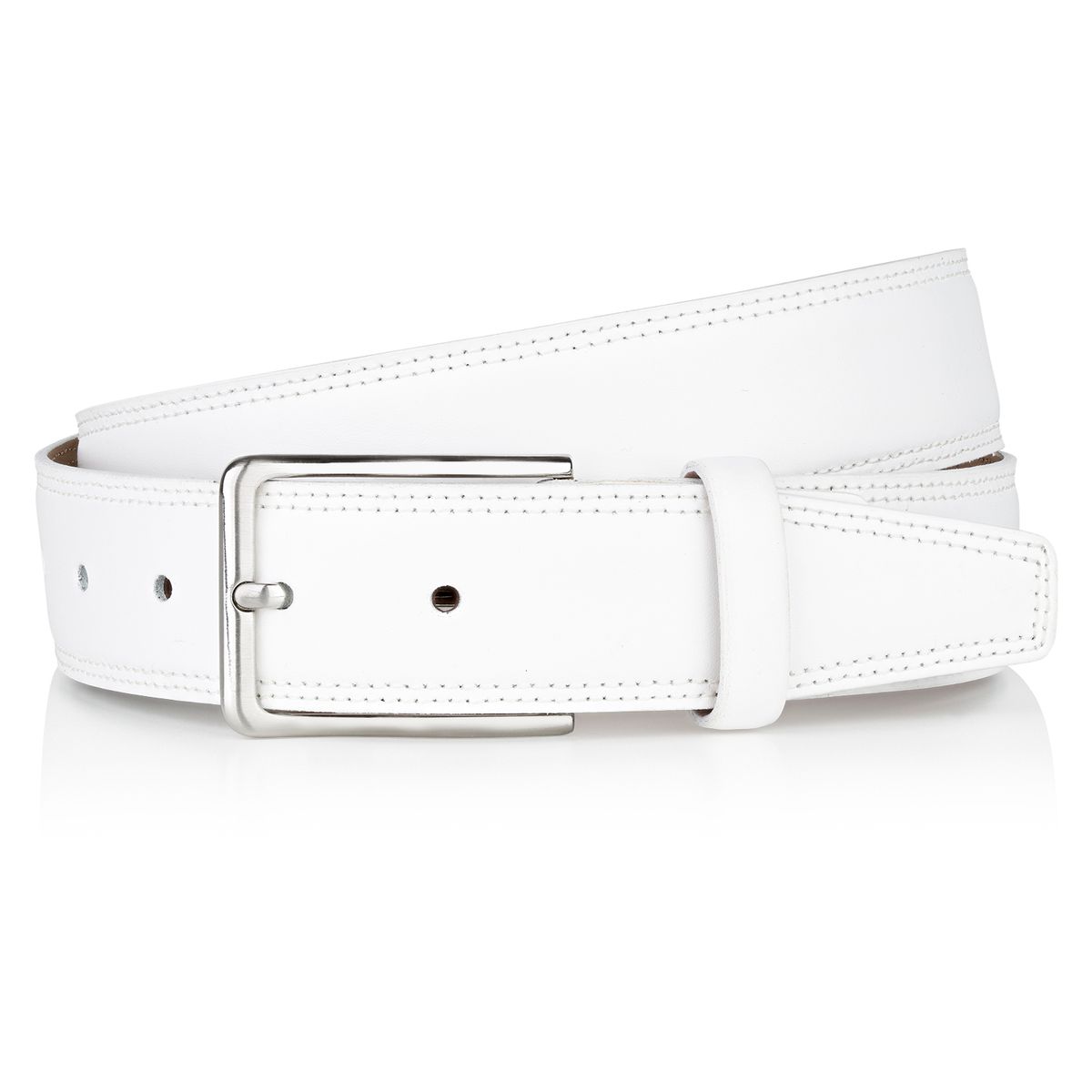 Zubehor, Gürtel, Schnalle, G.CHABROLLE by LINDENMANN Premium-Herren-Leder-Gürtel