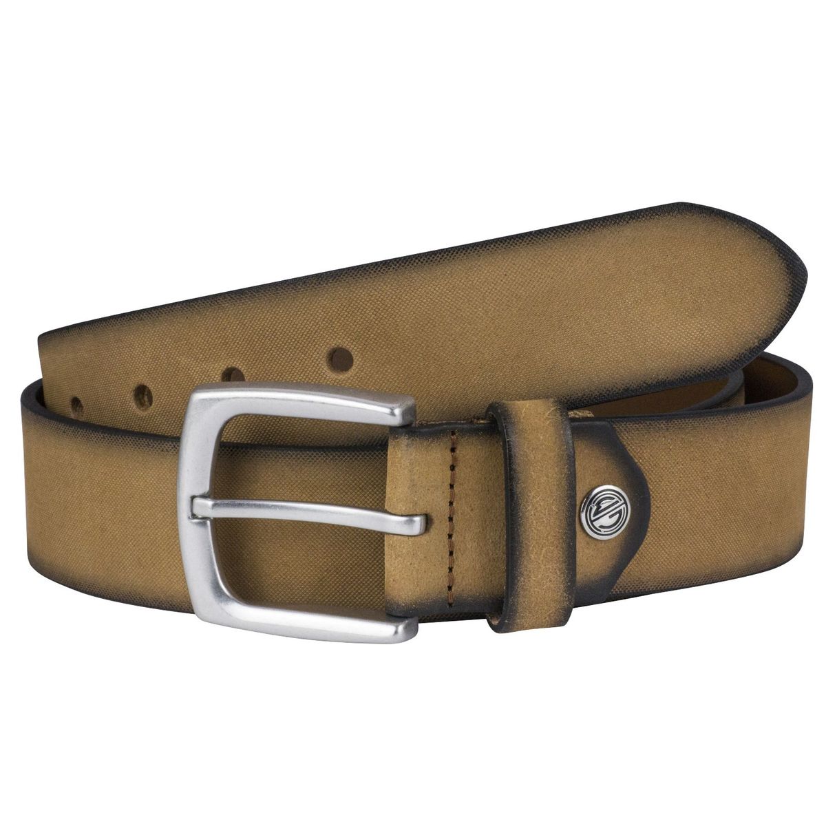 LINDENMANN Ledergürtel Herren cognac Rindledergürtel