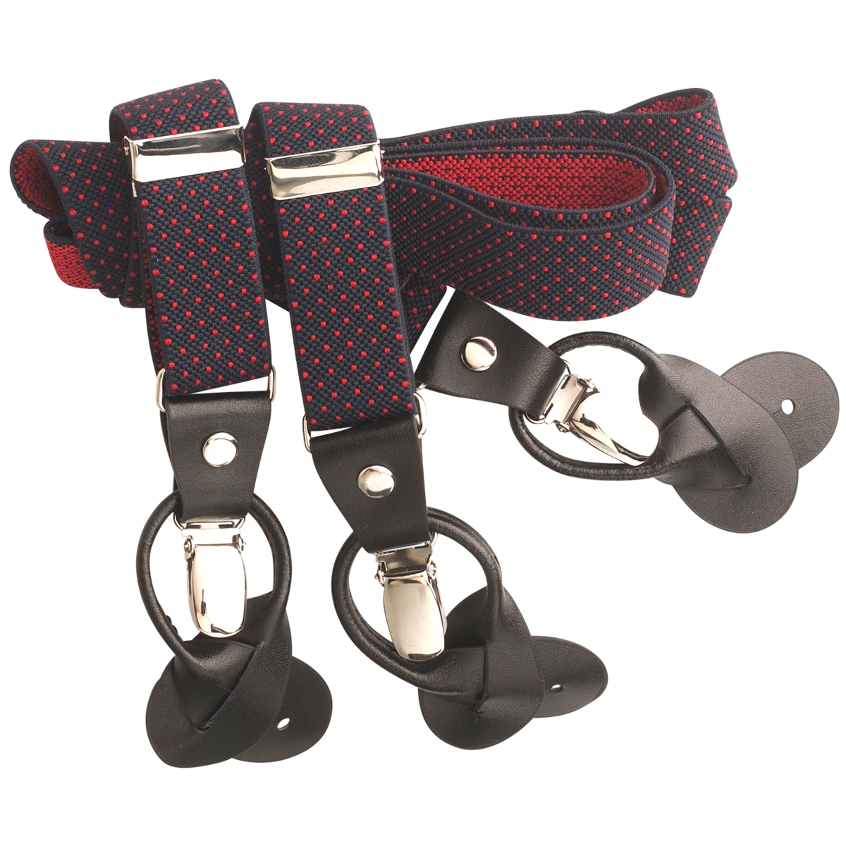 LINDENMANN Hosenträger Herren schwarz Länge 120 cm Y-Form mit dunklen Clipsen