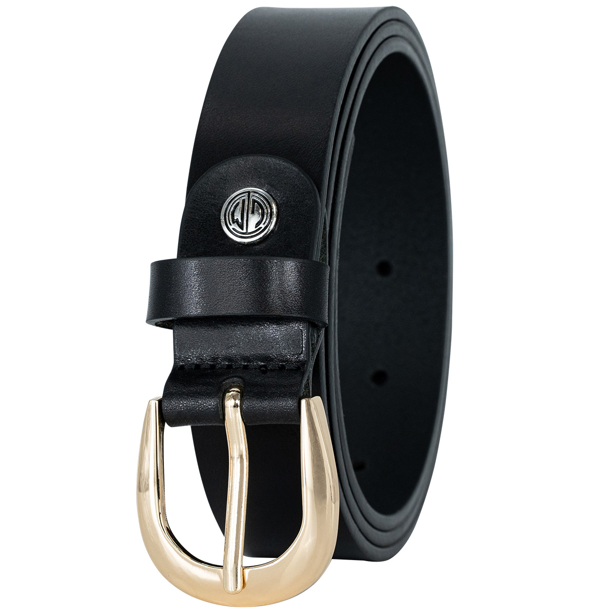 LINDENMANN Vollrindledergürtel Damen schwarz