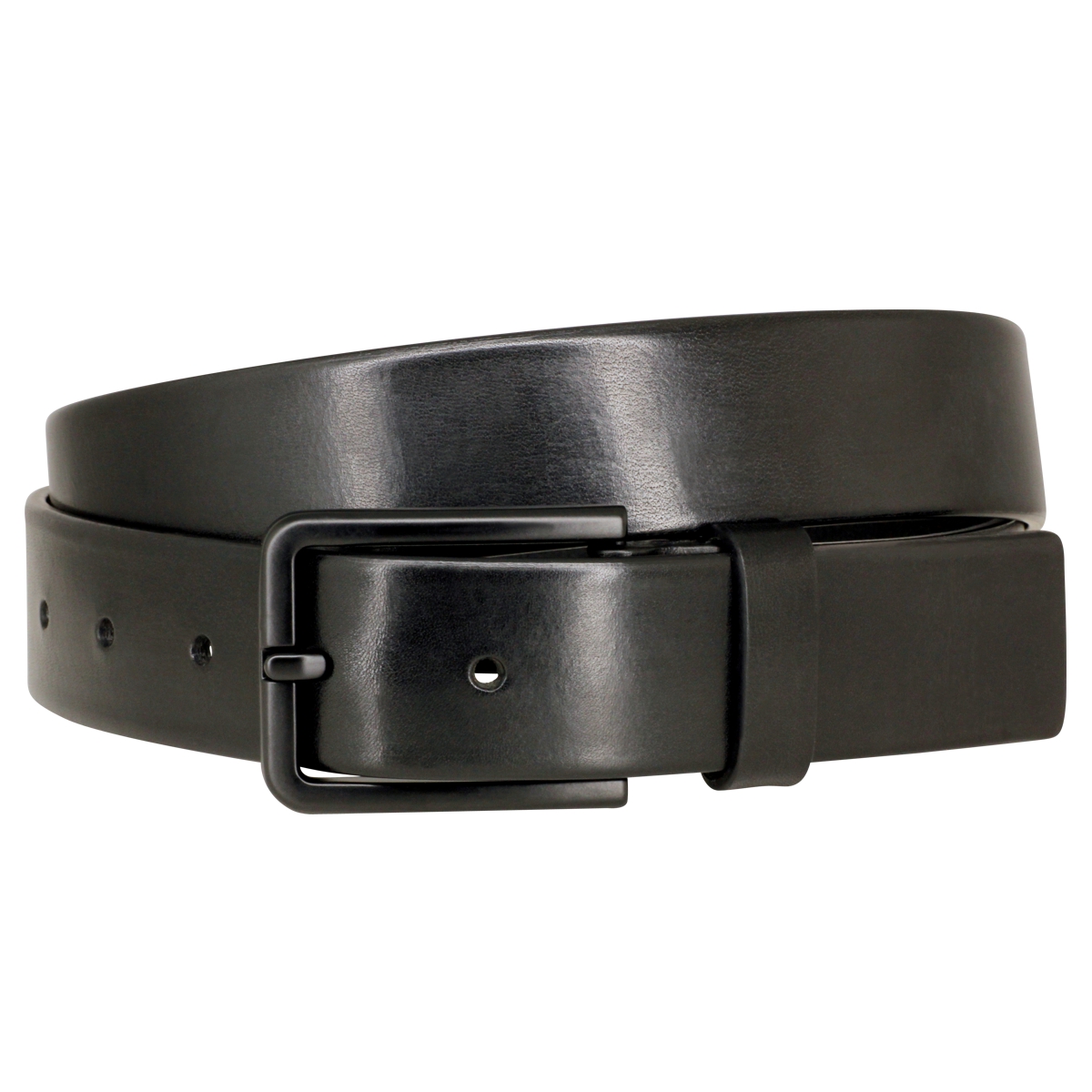 LINDENMANN Rindledergürtel Herren 35 mm Anzug Vollrind schwarz