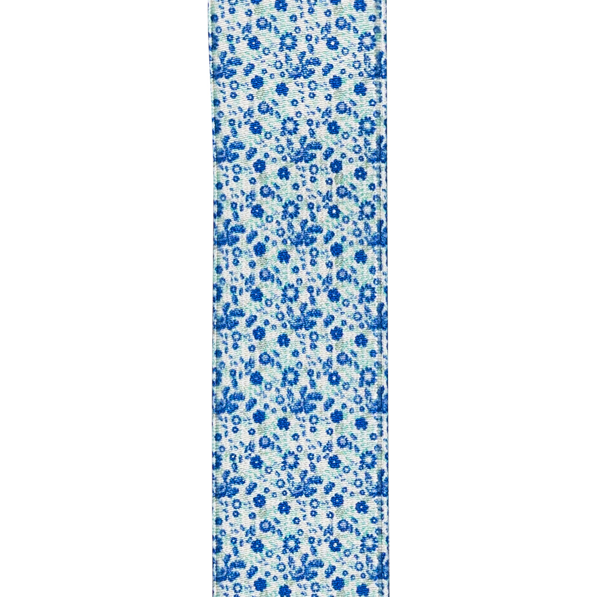 LINDENMANN Hosenträger Herren X-Form mit starkem Clip Blumenmuster blau
