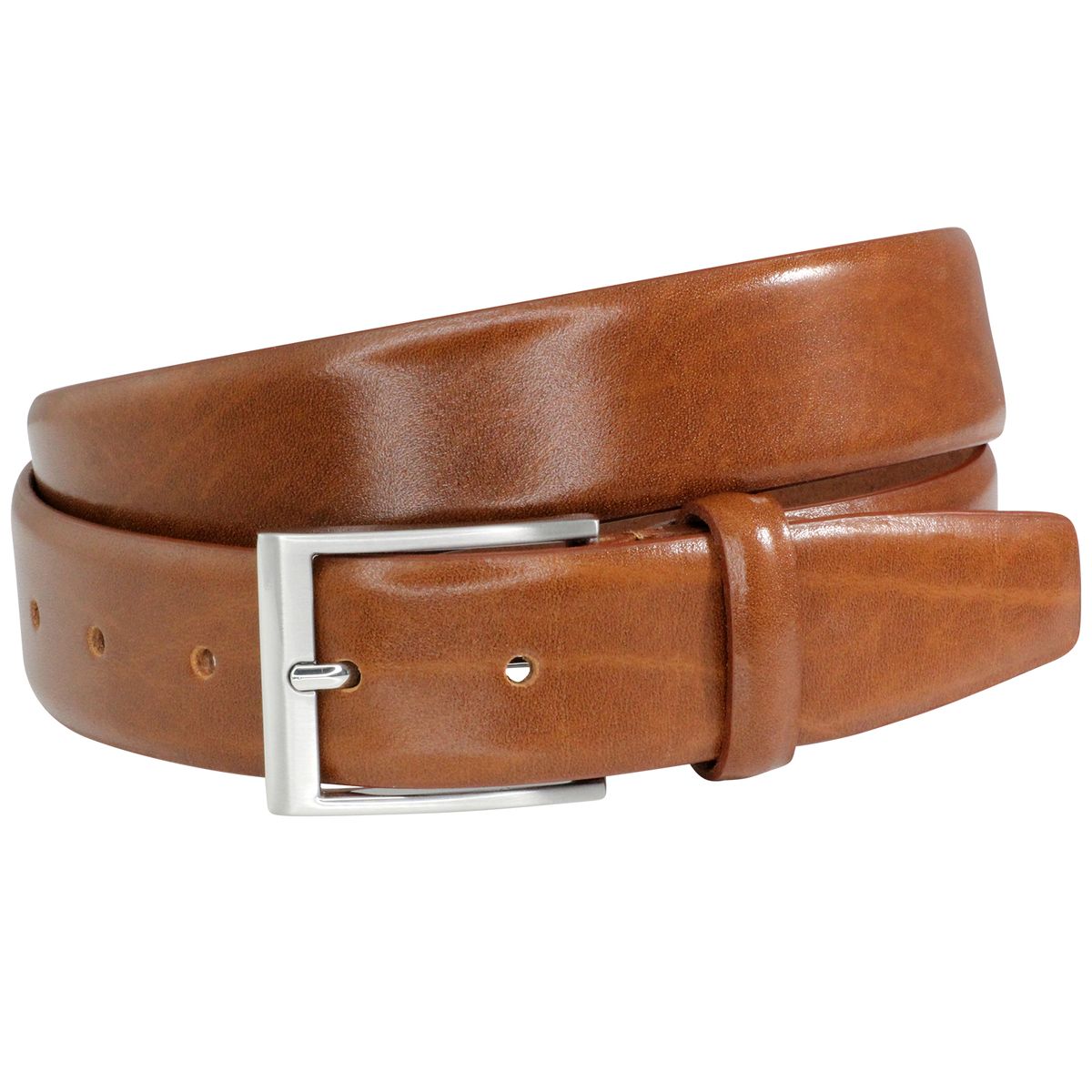 LINDENMANN Ledergürtel Herren 35 mm Vollrind cognac