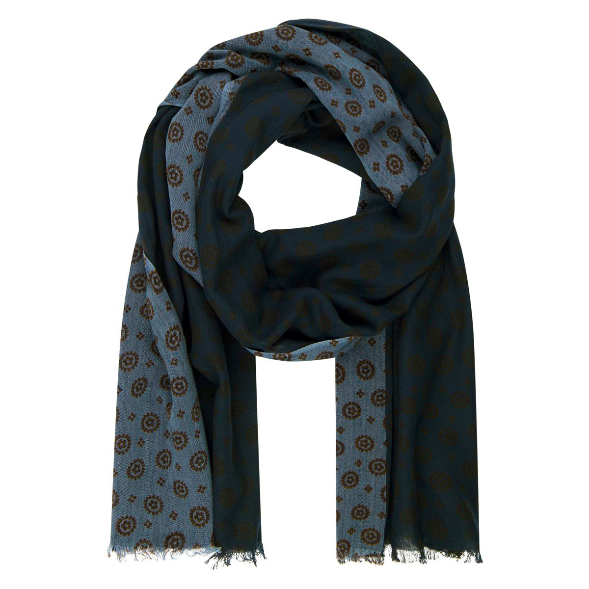 LINDENMANN Schal Herren blau Herren Schal blau