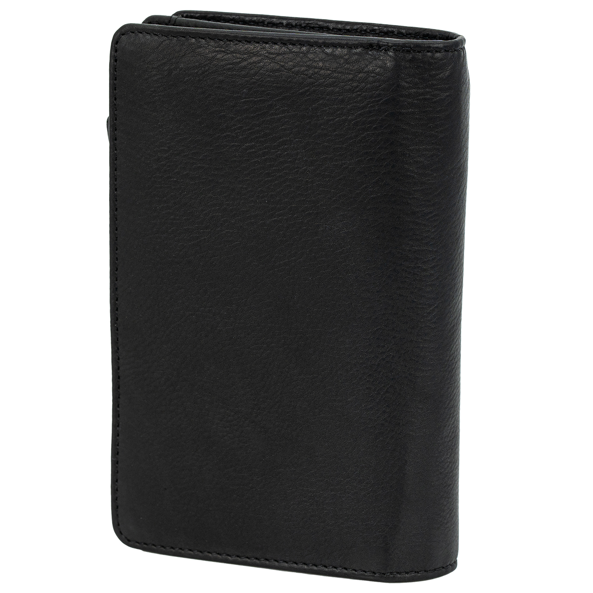 LINDENMANN Damen Leder Geldbeutel schwarz LINDENMANN Damen Leder Portemonnaie schwarz