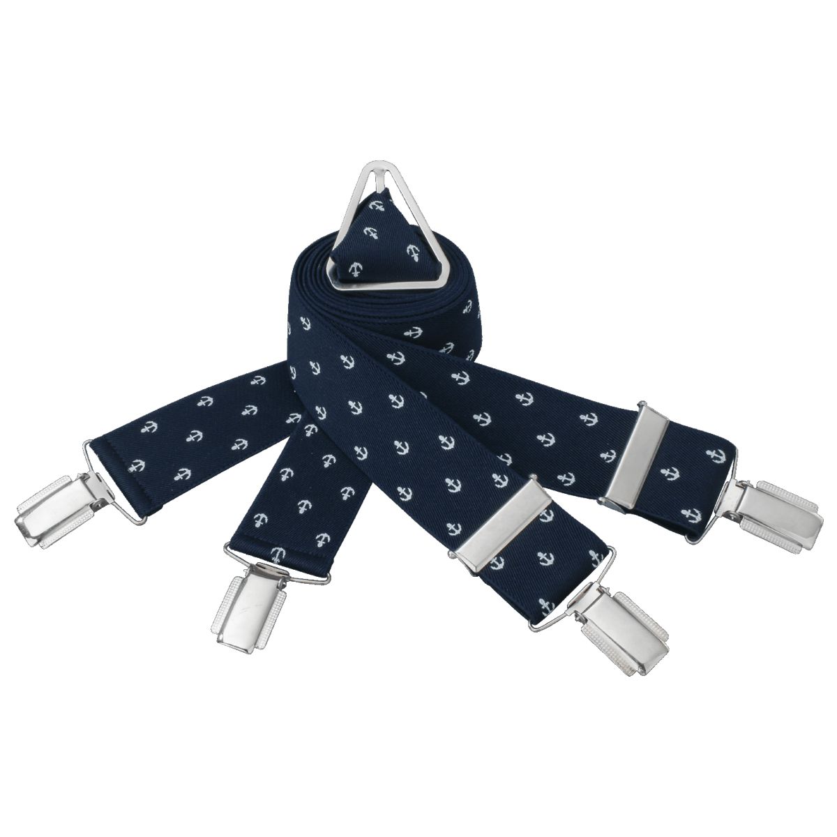 LINDENMANN Hosenträger Herren marine X-Form längenverstellbar Made in Germany