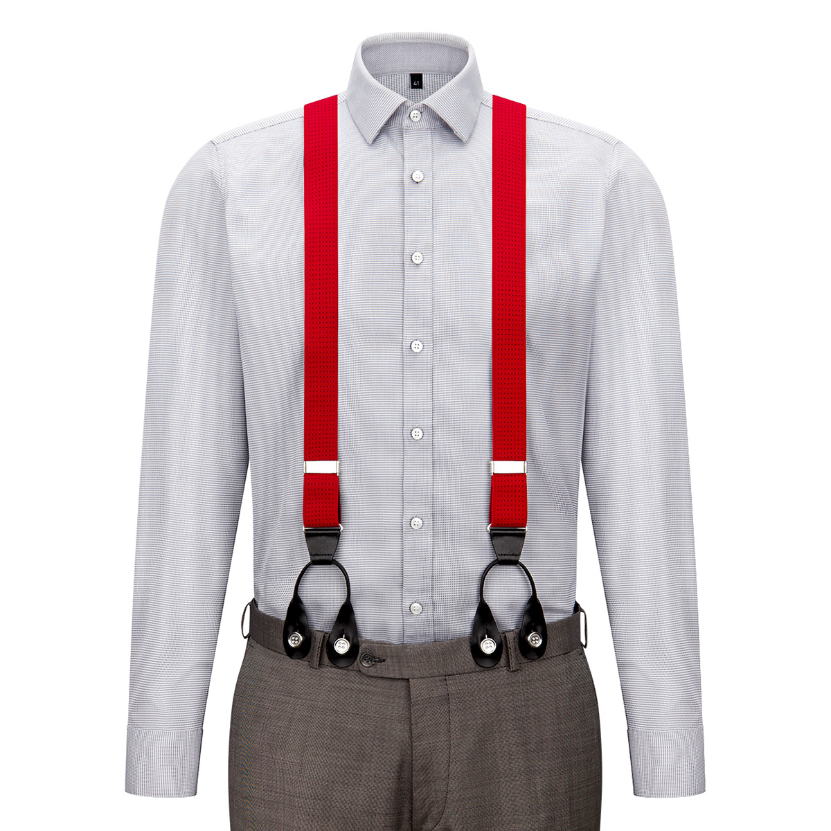 Hosenträger LINDENMANN rot blau