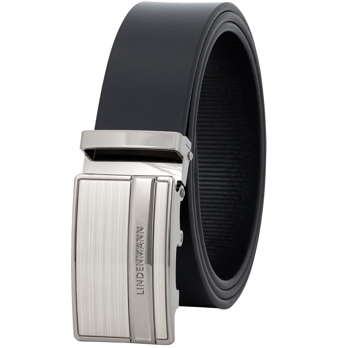 LINDENMANN Ledergürtel Automatikgürtel Herren schwarz