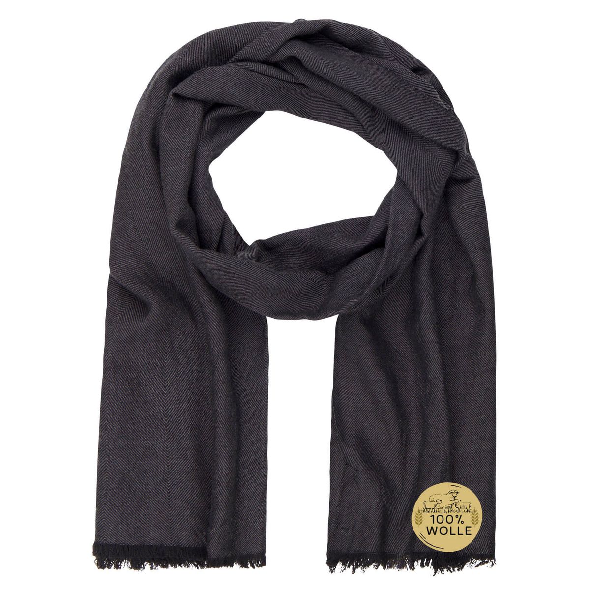 Herren Schal schwarz
