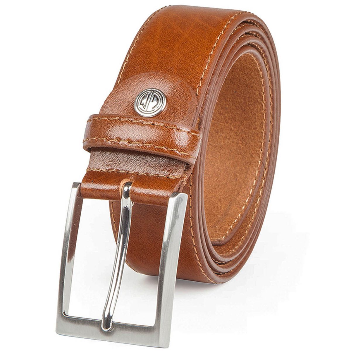 LINDENMANN Anzug-Gürtel Herren 35 mm Rindleder cognac