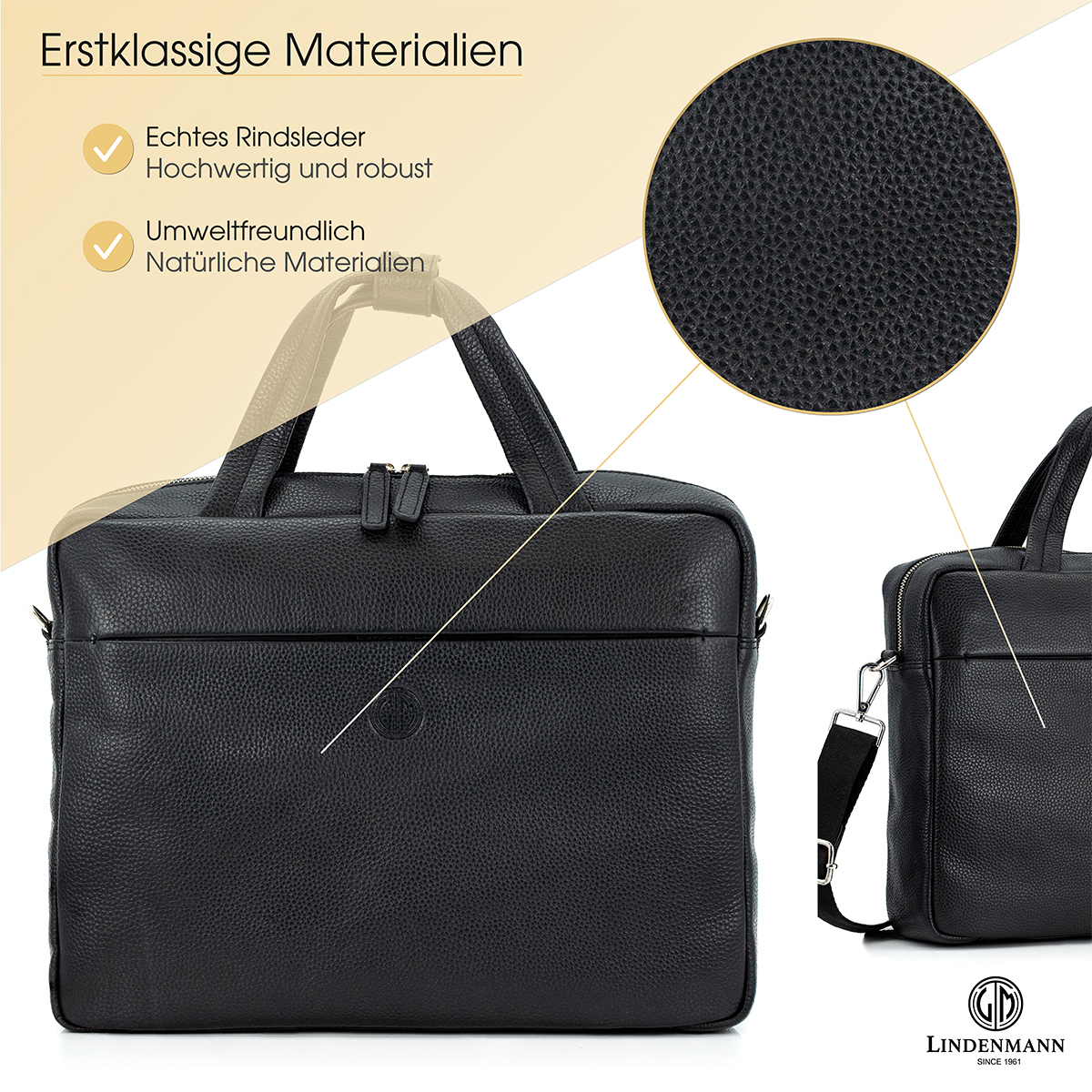 Lindenmann Businesstasche schwarz