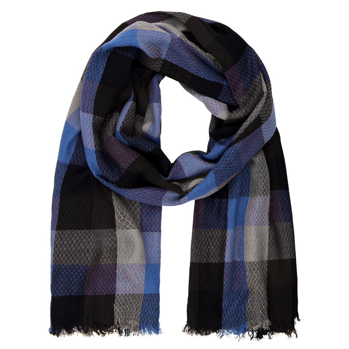 LINDENMANN Schal Herren blau Herren Schal blau