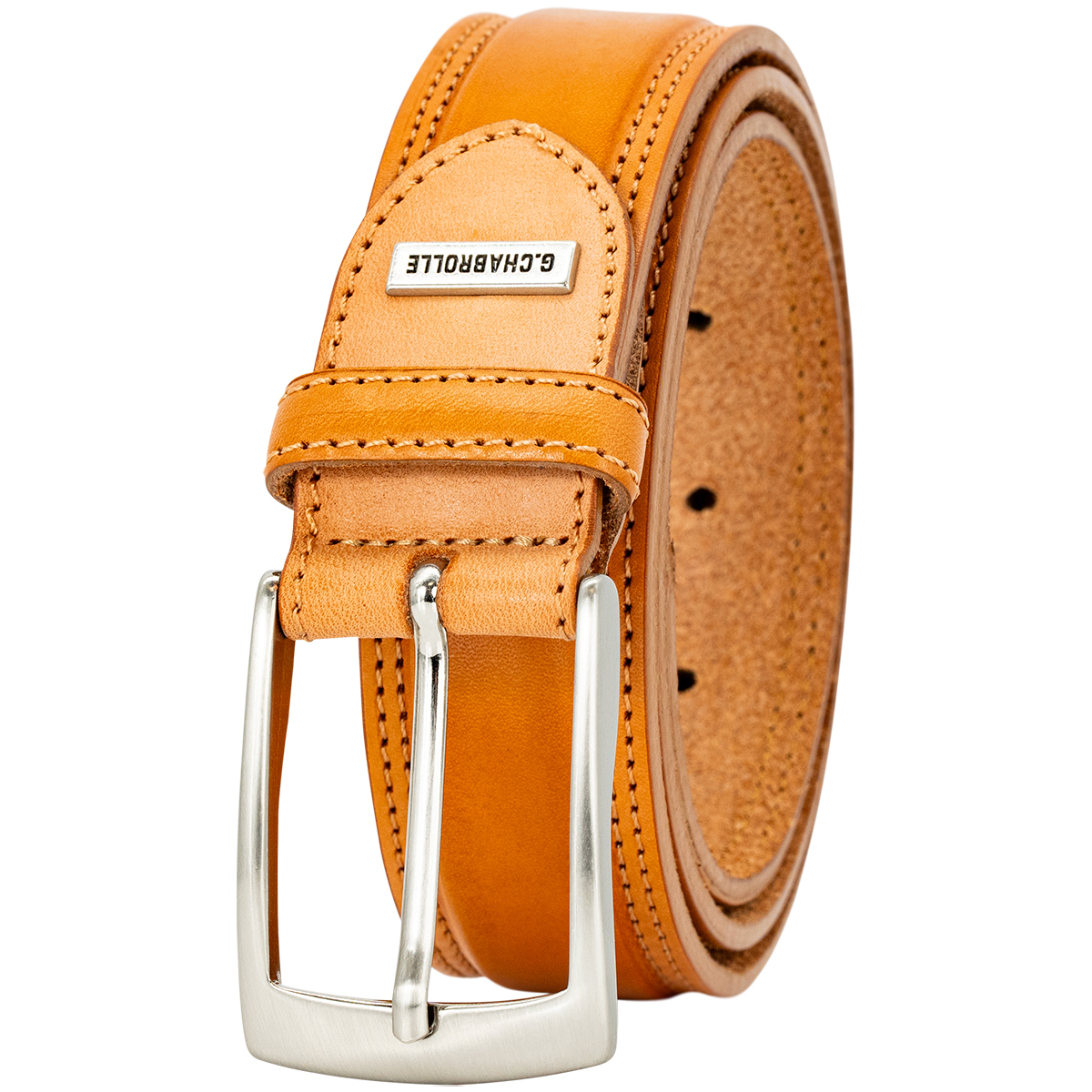 G.CHABROLLE by LINDENMANN Premium-Herren-Leder-Gürtel