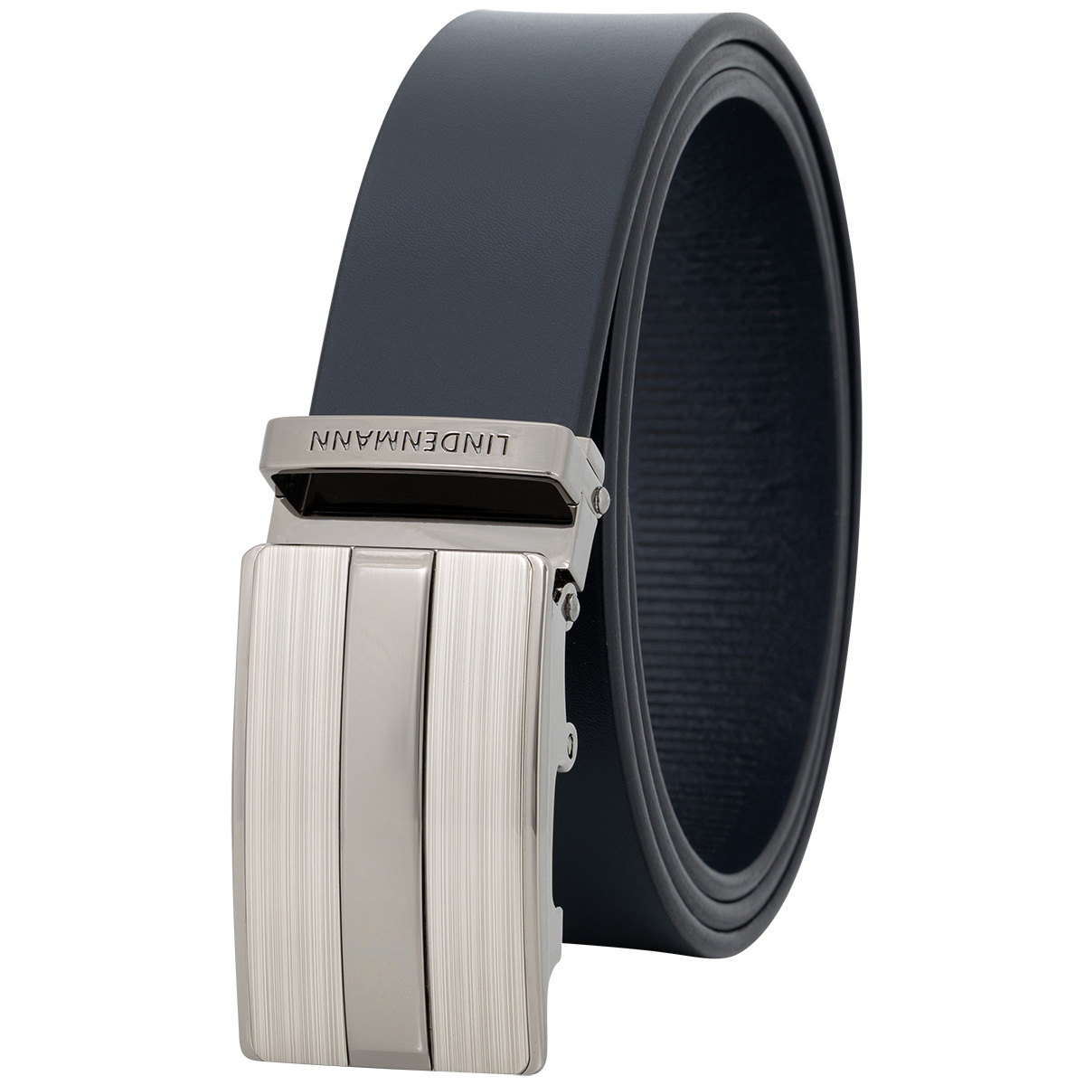 LINDENMANN Ledergürtel Automatikgürtel Herren marine